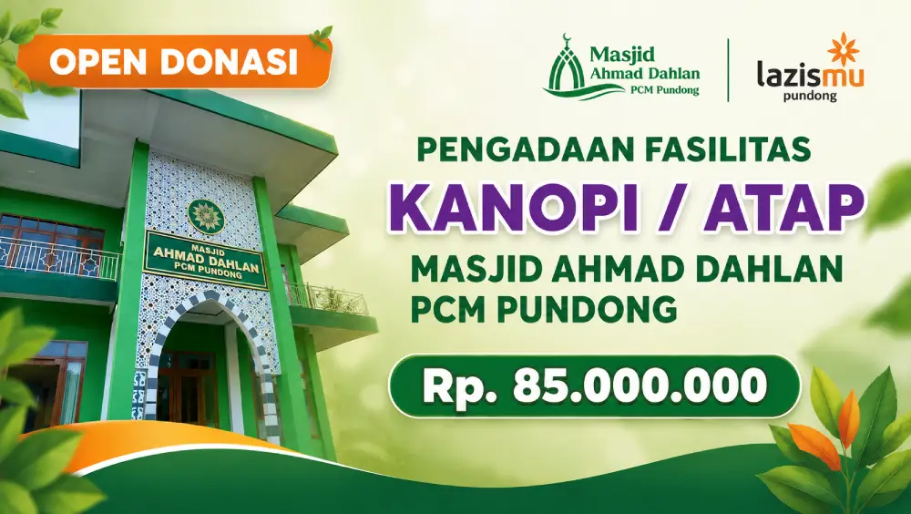 Pengadaan Fasilitas Kanopi / Atap Masjid Ahmad Dahlan